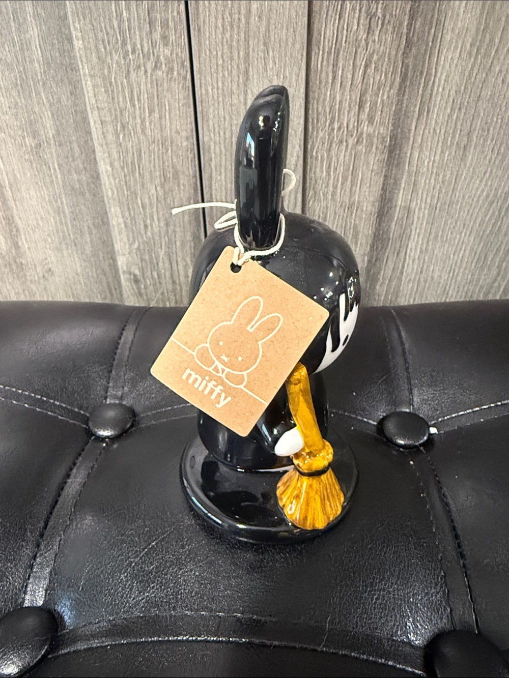 Blue Sky Clayworks Miffy Halloween Black Witch With Broom By Heather Goldminc - Picture 4 of 6